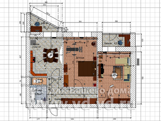 План квартиры в Sweet Home 3D