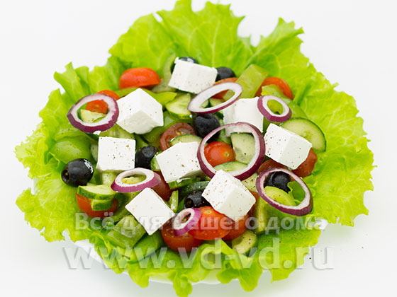 Греческий салат готов